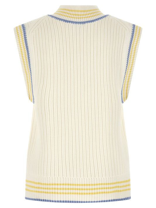 Lacoste Thick Knit Vest for Men — Organic Cotton