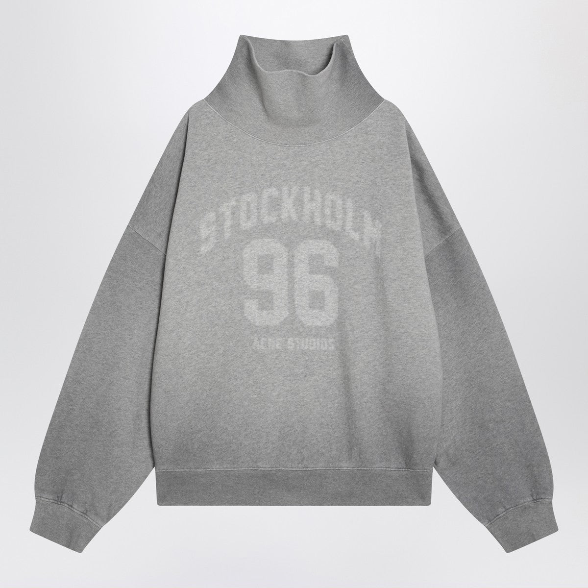 Acne Studios Grey oversized turtleneck sweatshirt