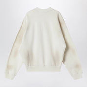 Acne Studios Fleece logo sweatshirt off white