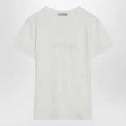 Acne Studios White cotton T-shirt with logo