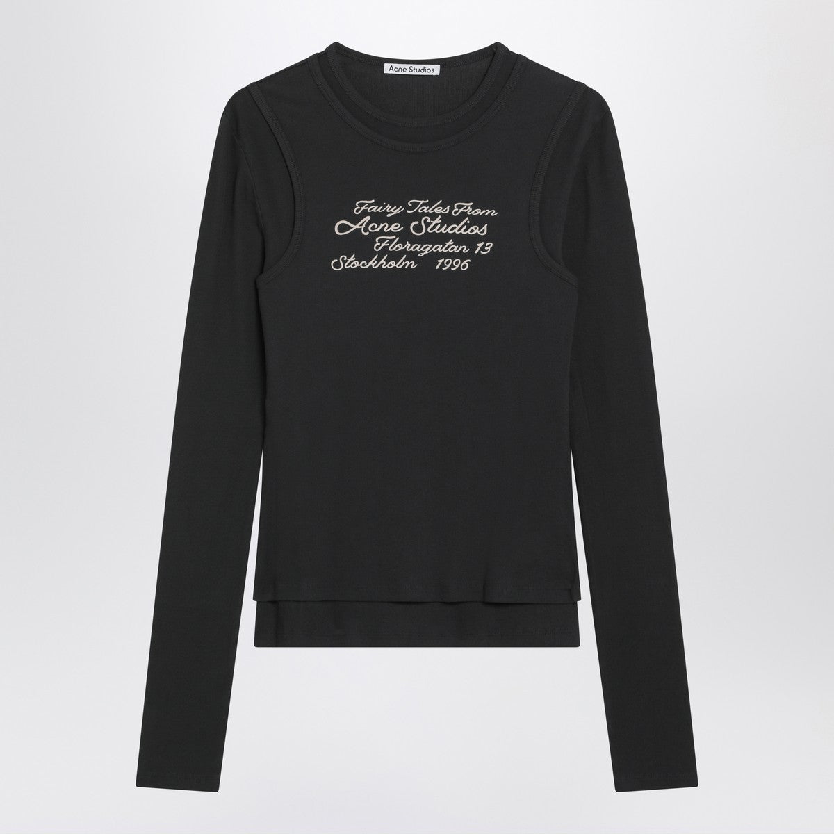 Acne Studios Black layered long-sleeve t-shirt