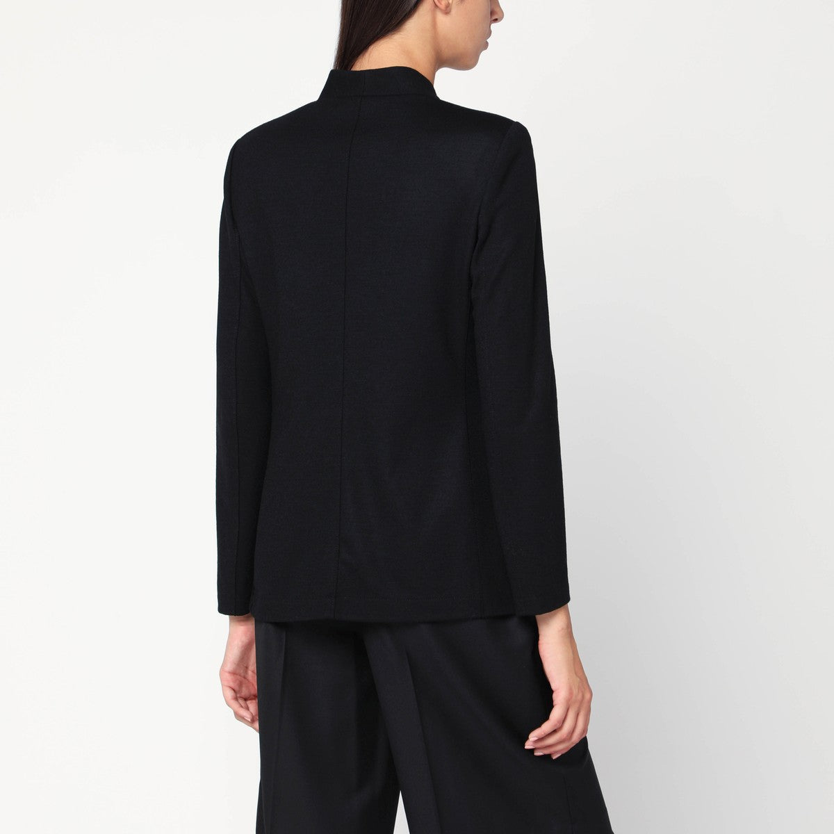 Harris Wharf London Black single-breasted jacket in virgin wool