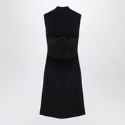 Sportmax Black wool blend sleeveless dress
