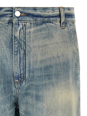 Amiri Checkered Repair Bootcut Jeans — Men’s Designer Jeans