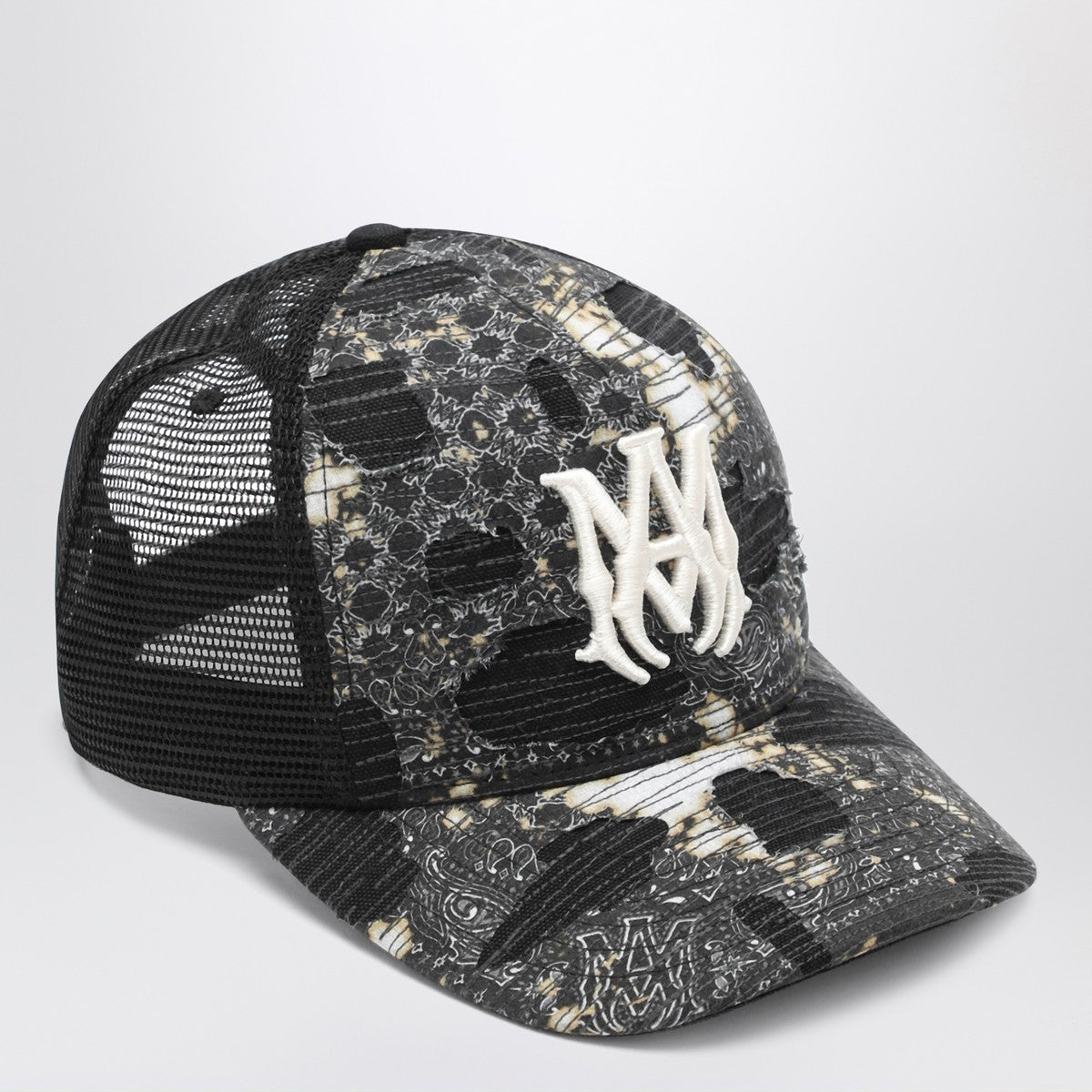 Casquette camionneur bandana noire AMIRI