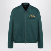 Amiri Green zipped jacket with logo