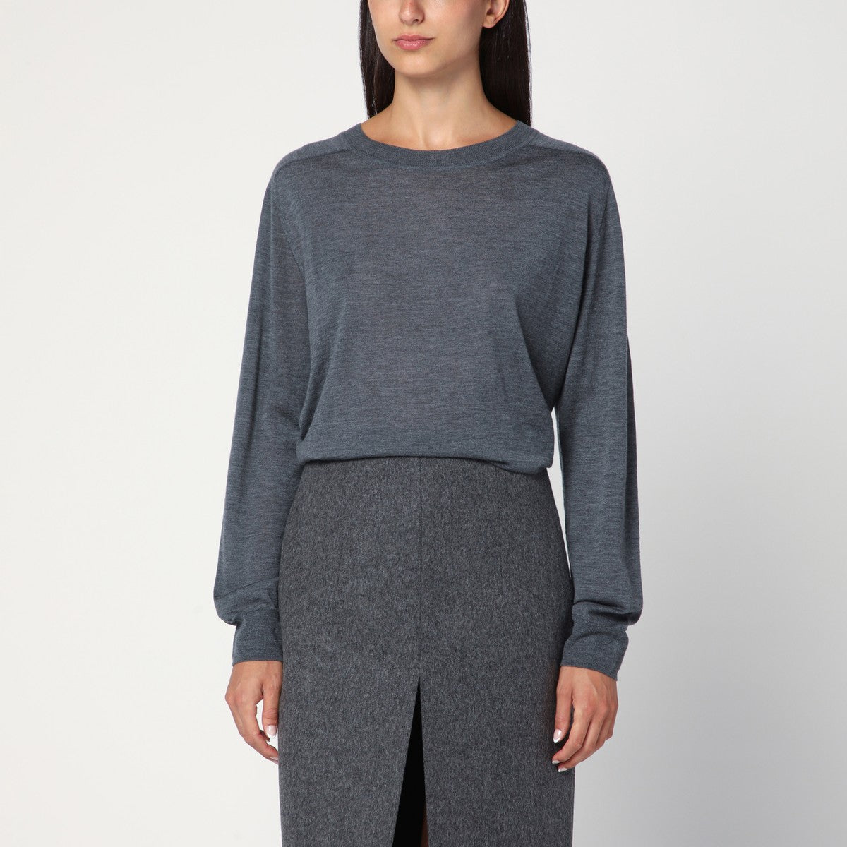 LouLou De Saison Anthracite grey cashmere sweater