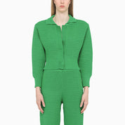 ENSAYO DE ARTE Cárdigan de punto verde