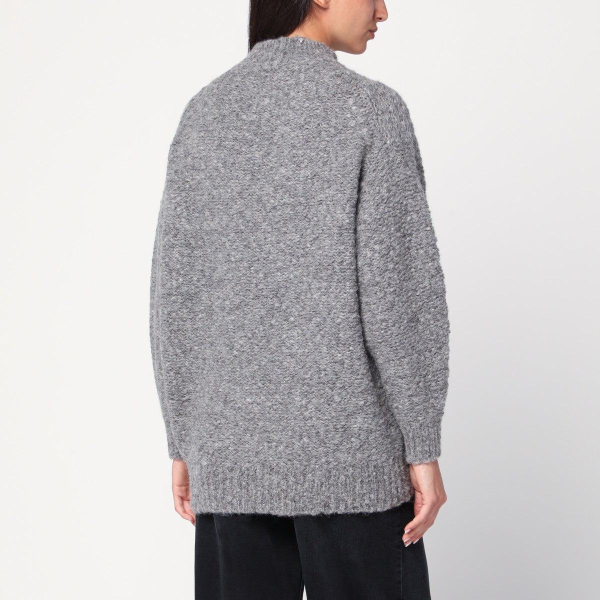 Isabel Marant grey alpaca sweater — luxe knitwear