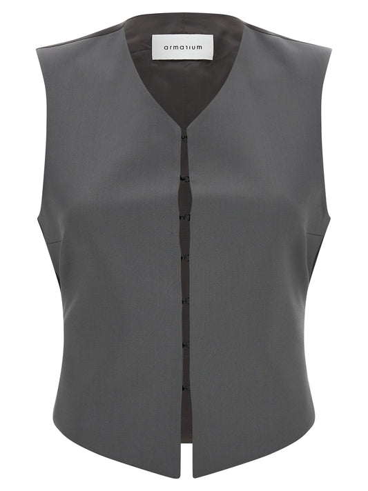 Armarium Guia Vest — Virgin Wool V-Neck Vest
