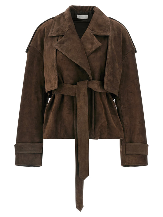 Armarium Flaminia Trench Coat — Women's Suede Jacket