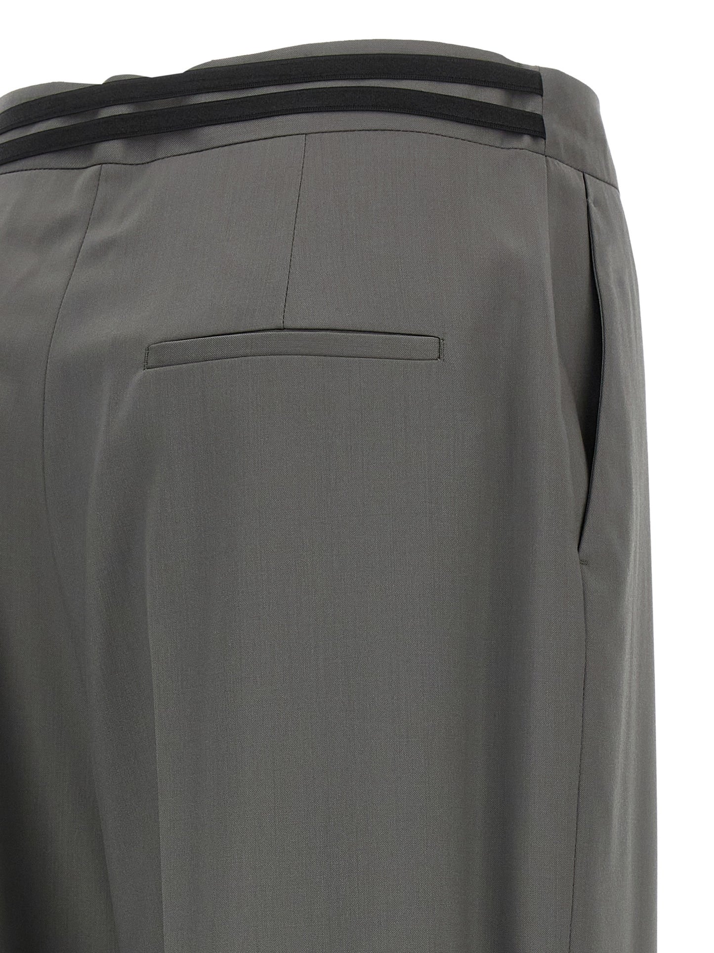 Armarium Juno Trousers — Tailored Wool Wide Leg (Gray)