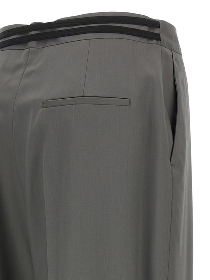 Armarium Juno Trousers — Tailored Wool Wide Leg (Gray)