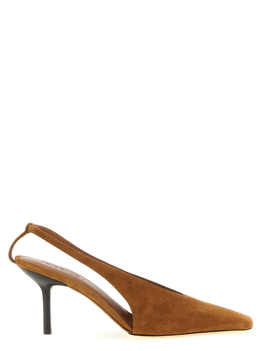 Armarium Evelina Slingback Pumps – Suede Square Toe