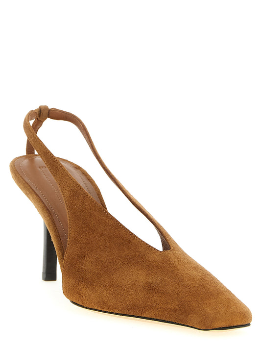 Armarium Evelina Slingback Pumps – Suede Square Toe