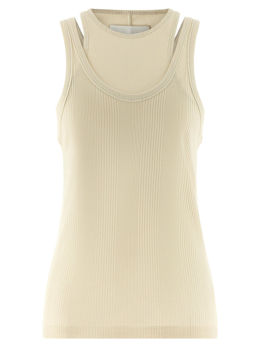 Armarium Filippa Top — Ribbed Cotton Tank (White)