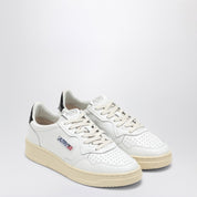 Autry Medalist white/black trainer in leather