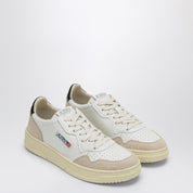Autry Medalist trainer in white and black leather suede
