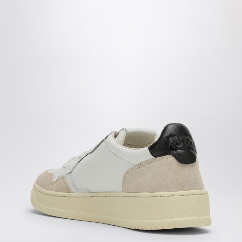 Autry Medalist trainer in white and black leather suede