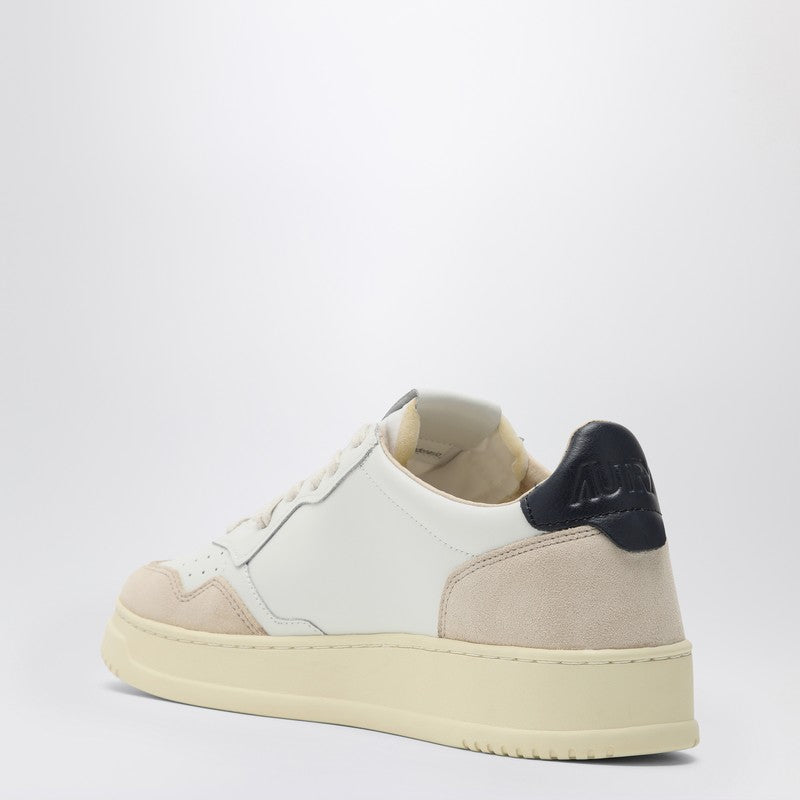 AUTRY Medalist white/blue leather trainer