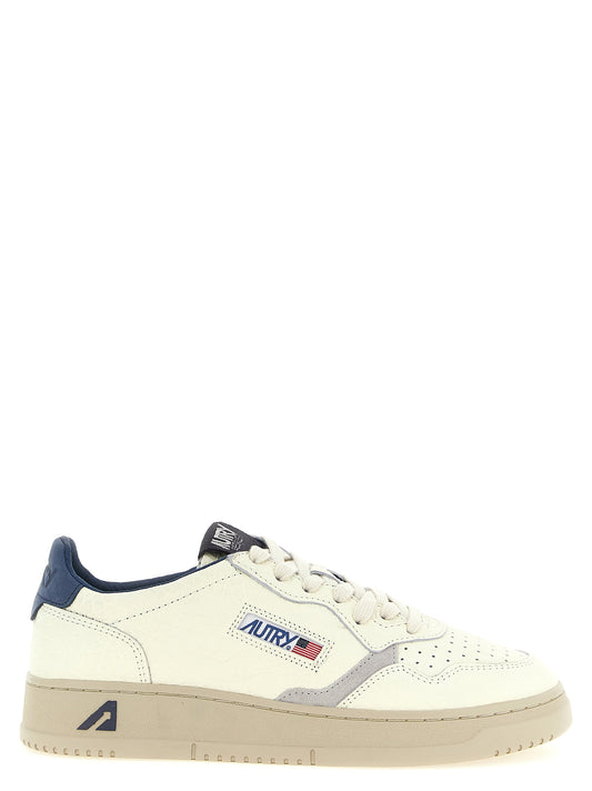 Autry Medalist Low Sneakers for Men — Blue Leather