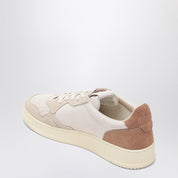 AUTRY Medalist trainer in Sand/Cigar leather and suede