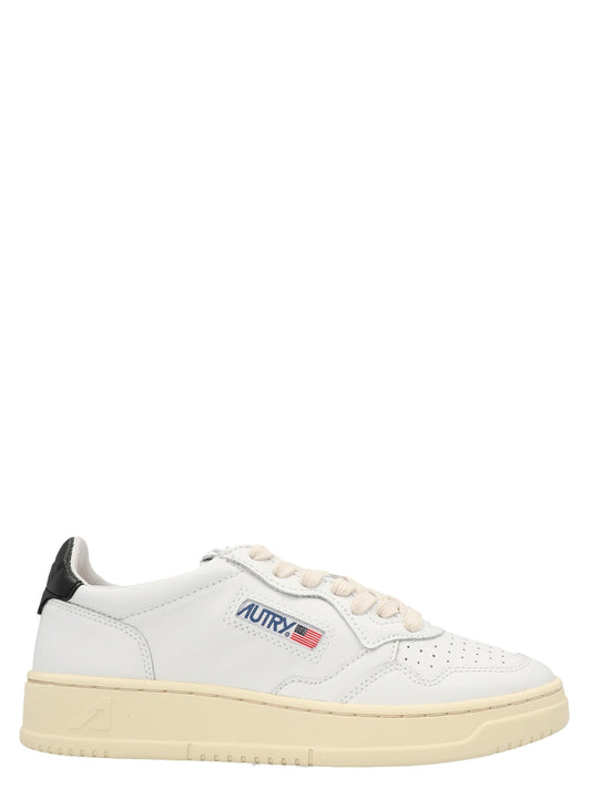 Autry 01 Sneakers for Women — White/Black Leather
