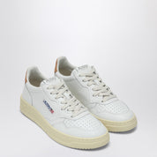Autry Medalist sneakers in white and sand leather
