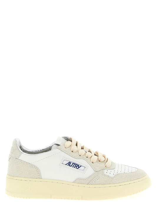 Autry Medalist Low Sneakers for Women – Beige Leather