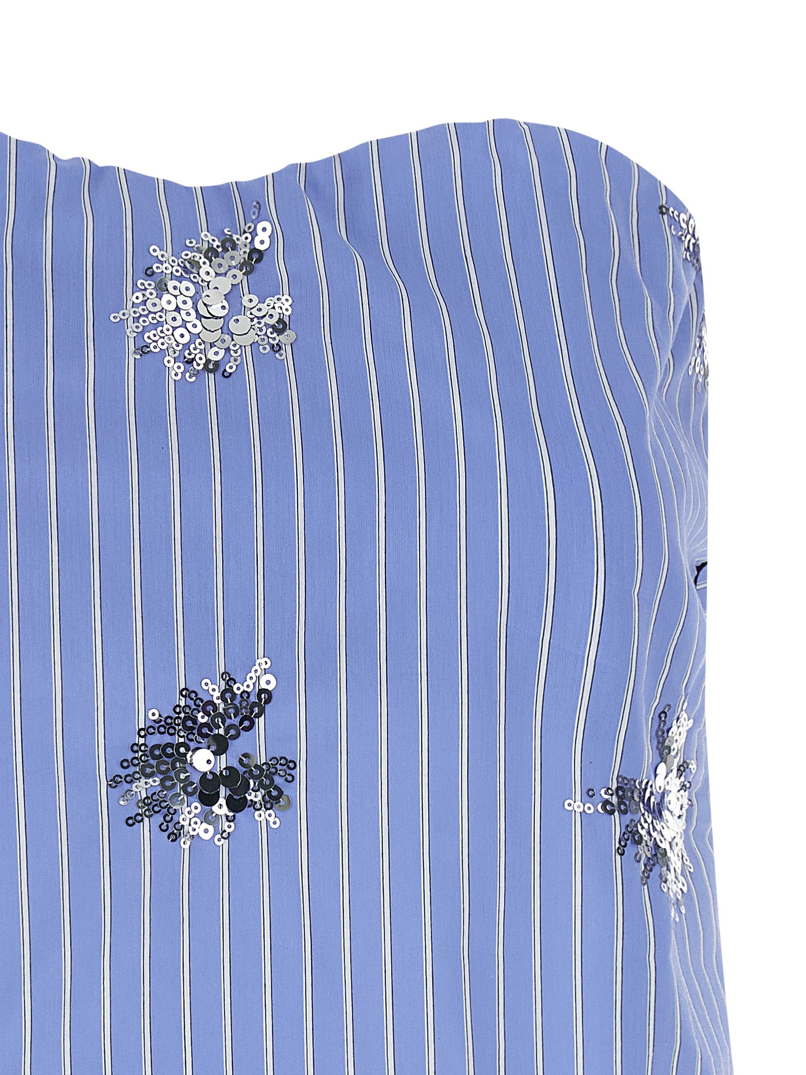 Le Twins Aura Top — Off‑Shoulder Sequin Cotton Top