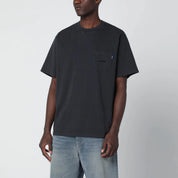 Awake NY Black crewneck T-shirt with logo
