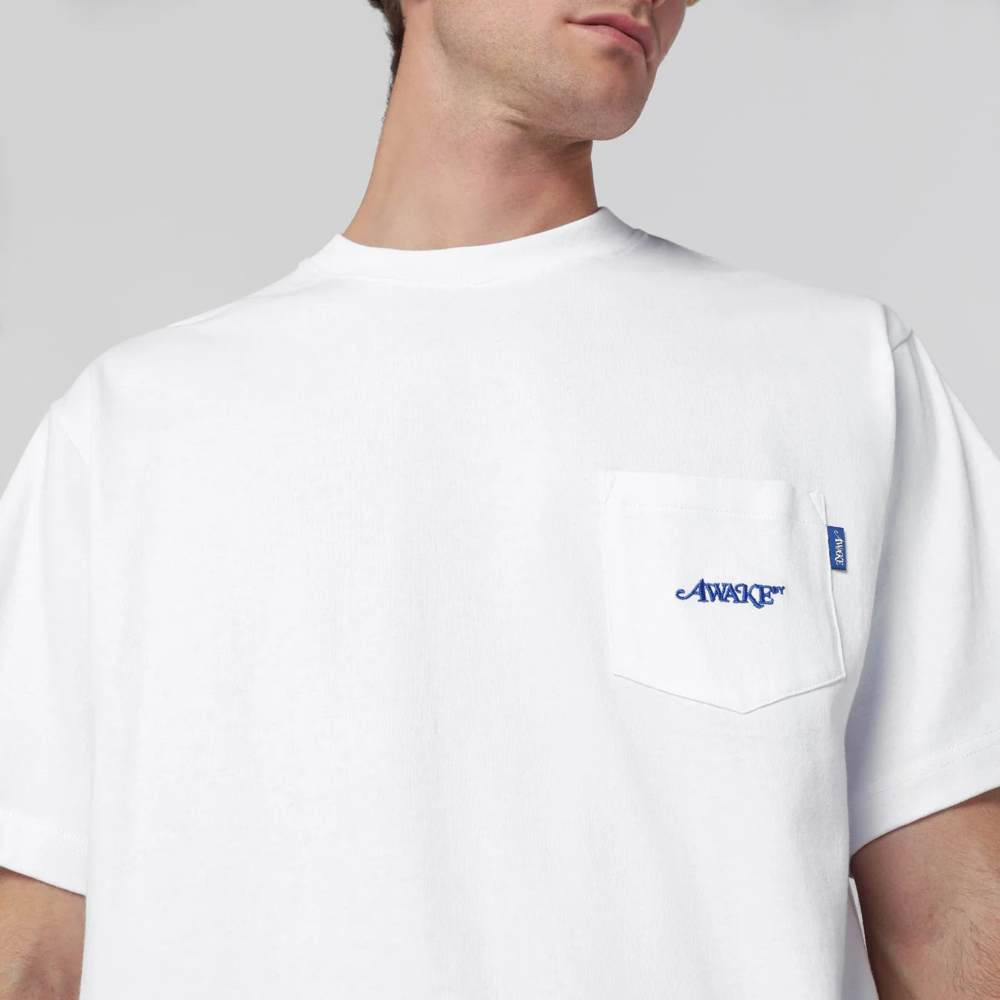 Awake NY White crewneck T-shirt with logo