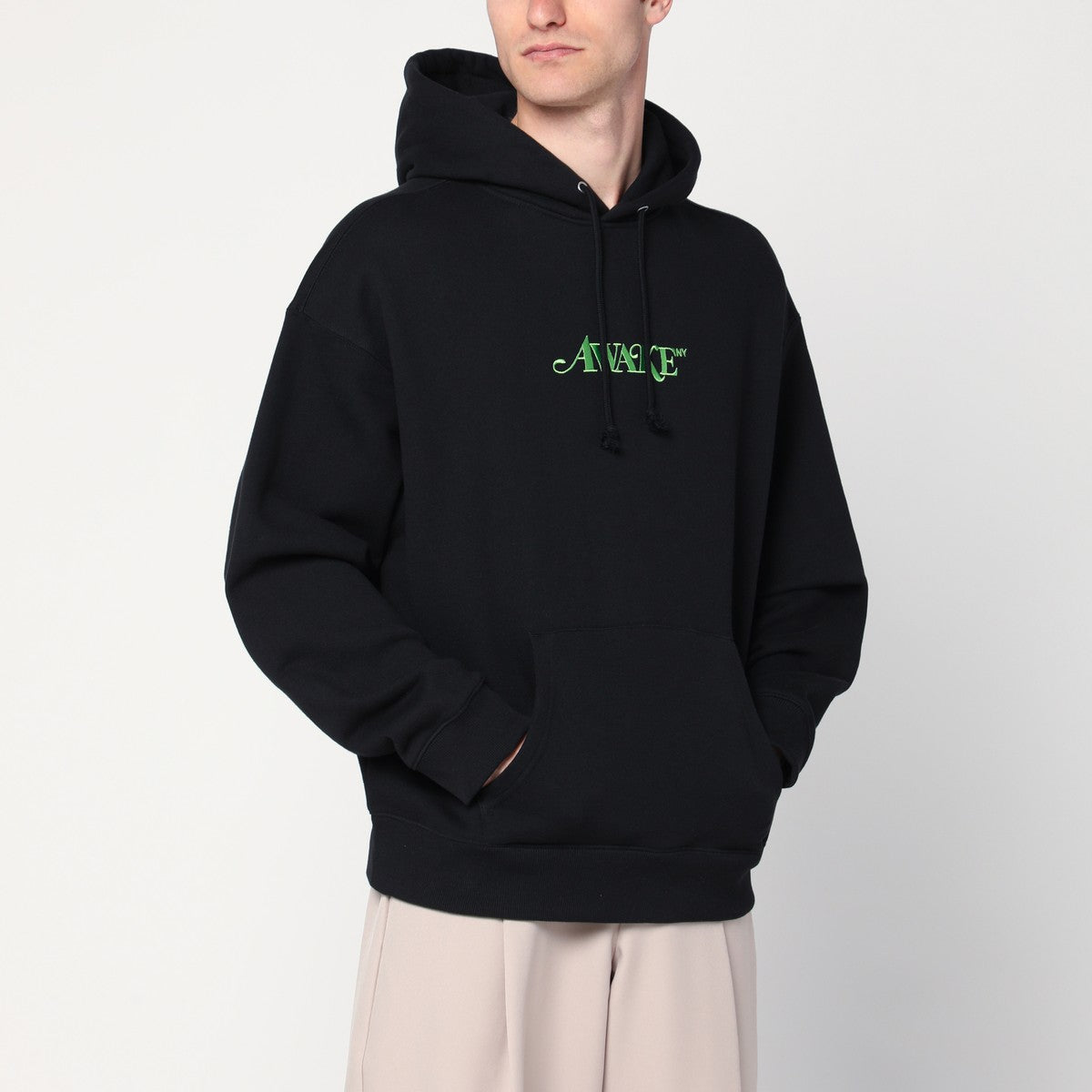 Sweat-shirt en coton noir avec logo Awake NY