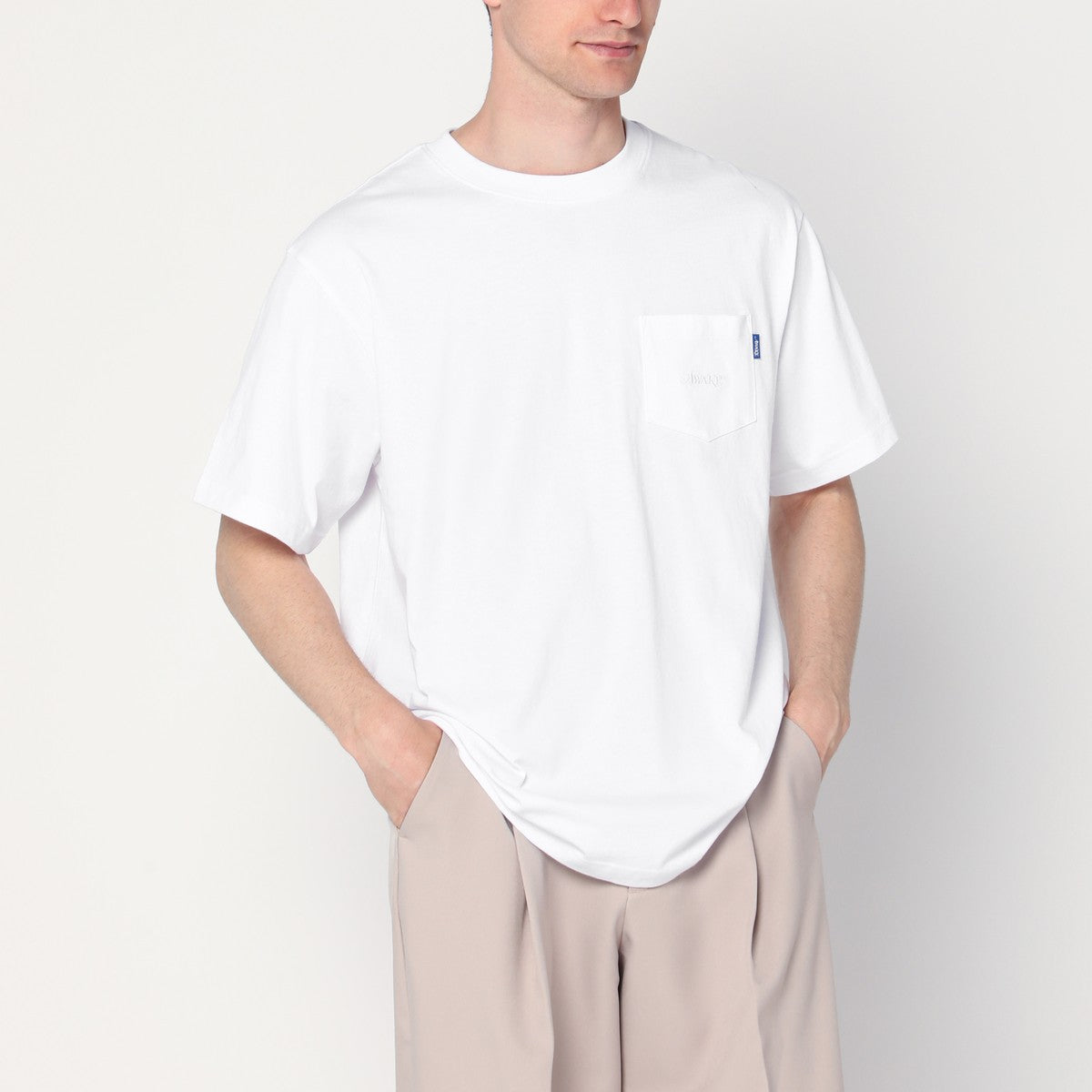 Awake NY White cotton T-shirt with chest pocket