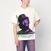 Awake NY Cream T-shirt with Gil Scott-Heron in Cotton