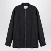 Dark Grey Wool Zip Shirt by Studio Nicholson