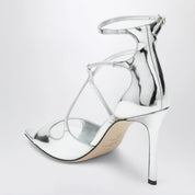 Jimmy Choo Azia 95 metallic silver sandals