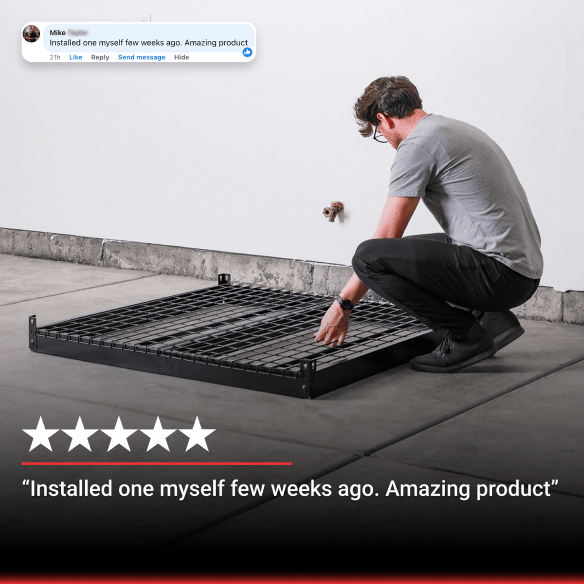 Garage Smart 4' x 4' Platform Storage Lifter - 400 lbs
