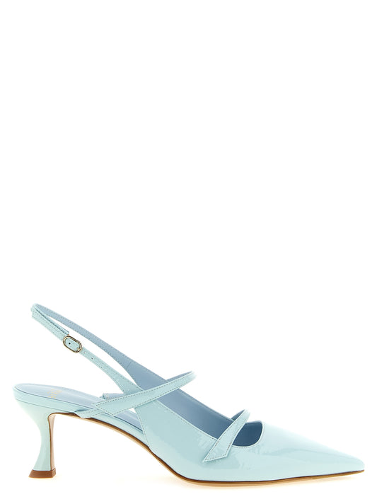Alexandre Birman Tita Slingbacks Pumps — Light Blue Heels