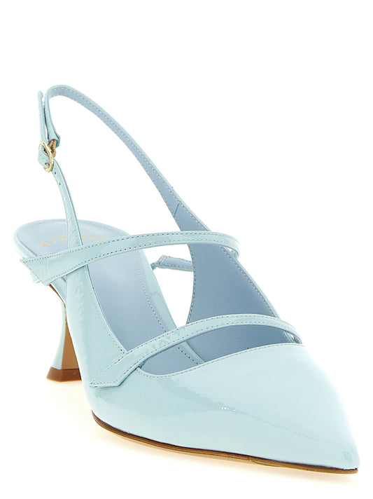 Alexandre Birman Tita Slingbacks Pumps — Light Blue Heels