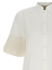 Valentino Garavani Poplin Embroidered Shirt — Women’s White
