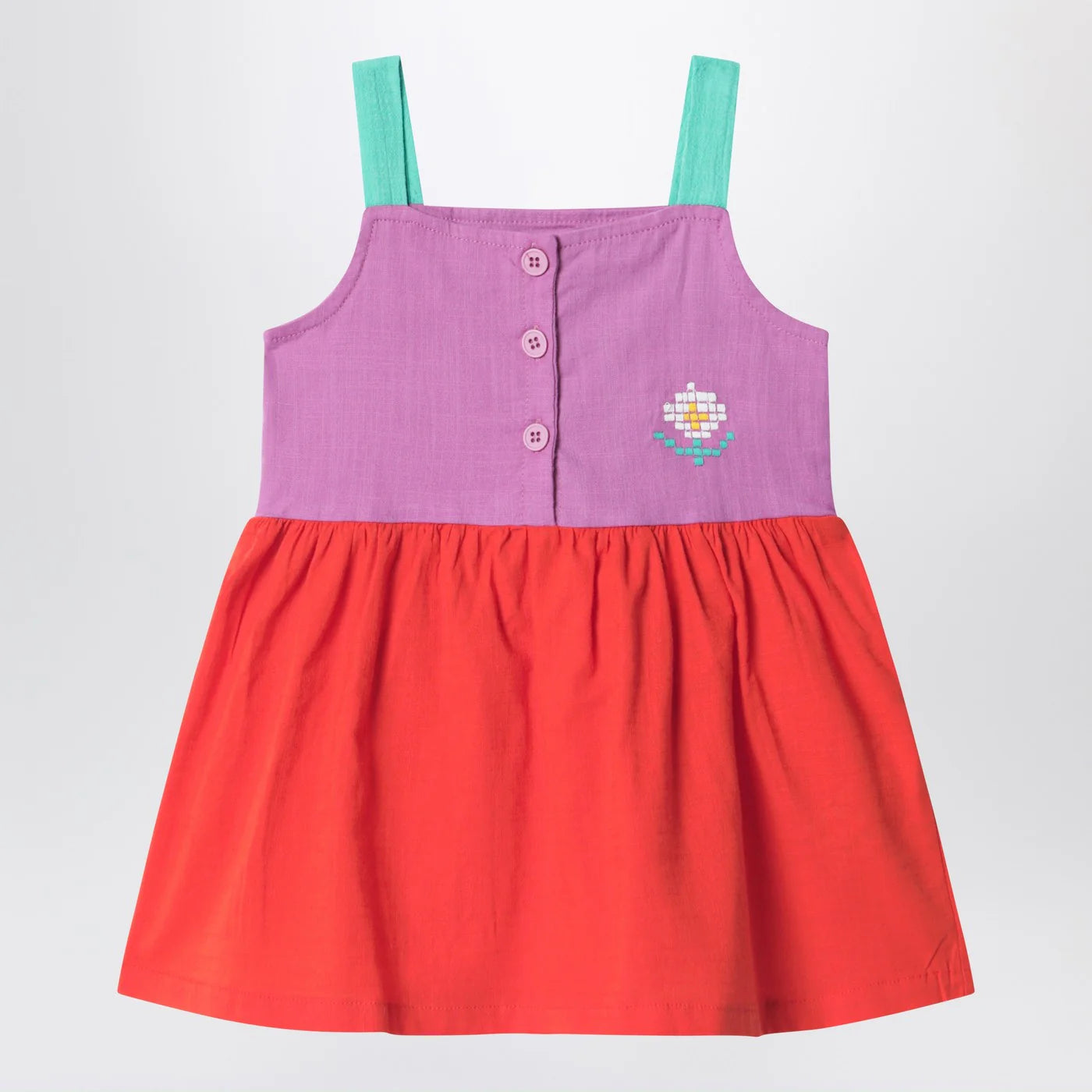 Bobo Choses Pixel Daisy Color-Block Dress for Baby & Toddler