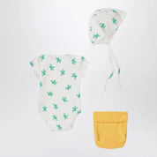 Bobo Choses Three-piece set white/yellow in cotton