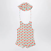 Bobo Choses Sleeveless romper with radish hat