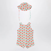 Bobo Choses Sleeveless romper with radish hat
