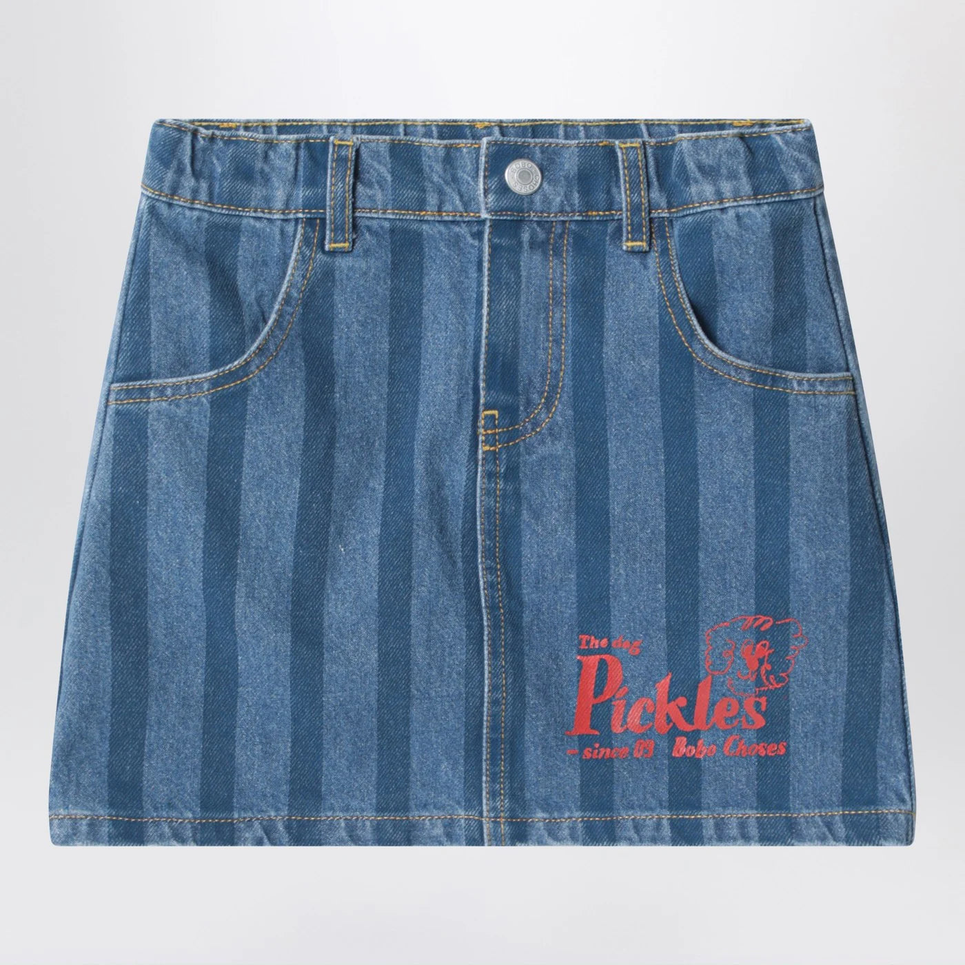 Bobo Choses Striped Denim Skirt — Pickles The Dog