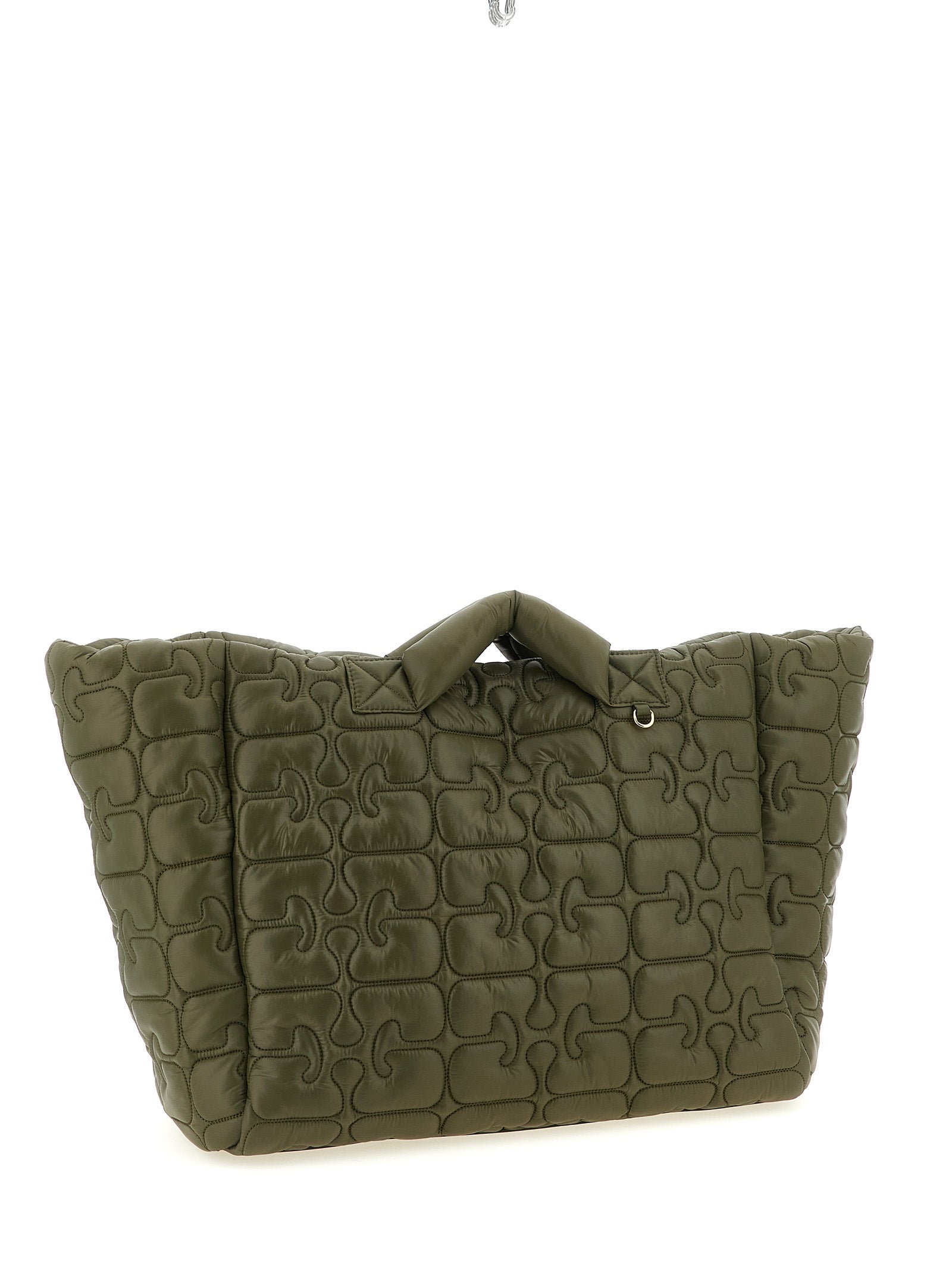 Ganni Quilted Re-tech Xxl Tote Shopping Bag