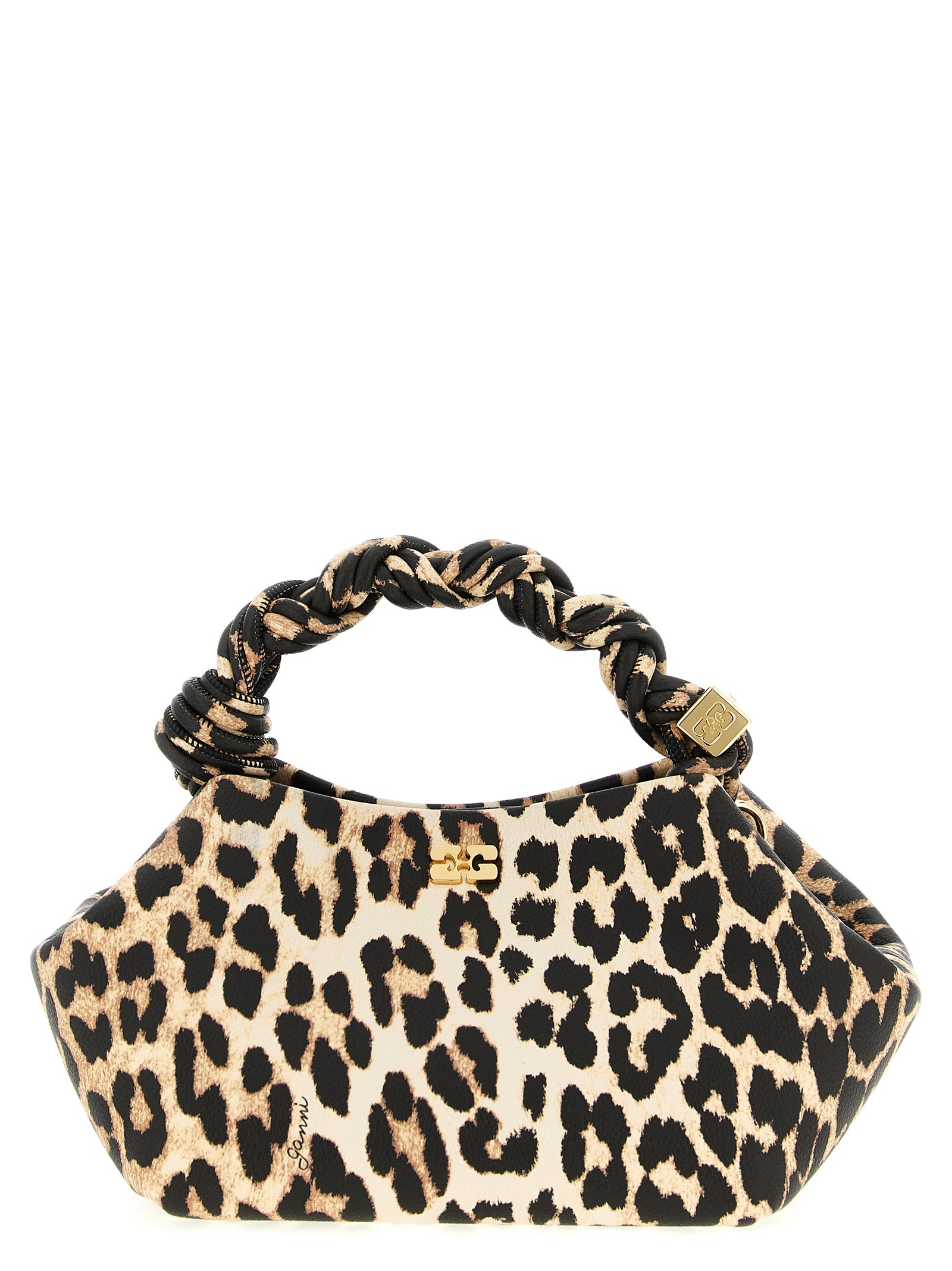 Ganni Small Bou Bag Leopard Handbag — Small Shoulder Bag
