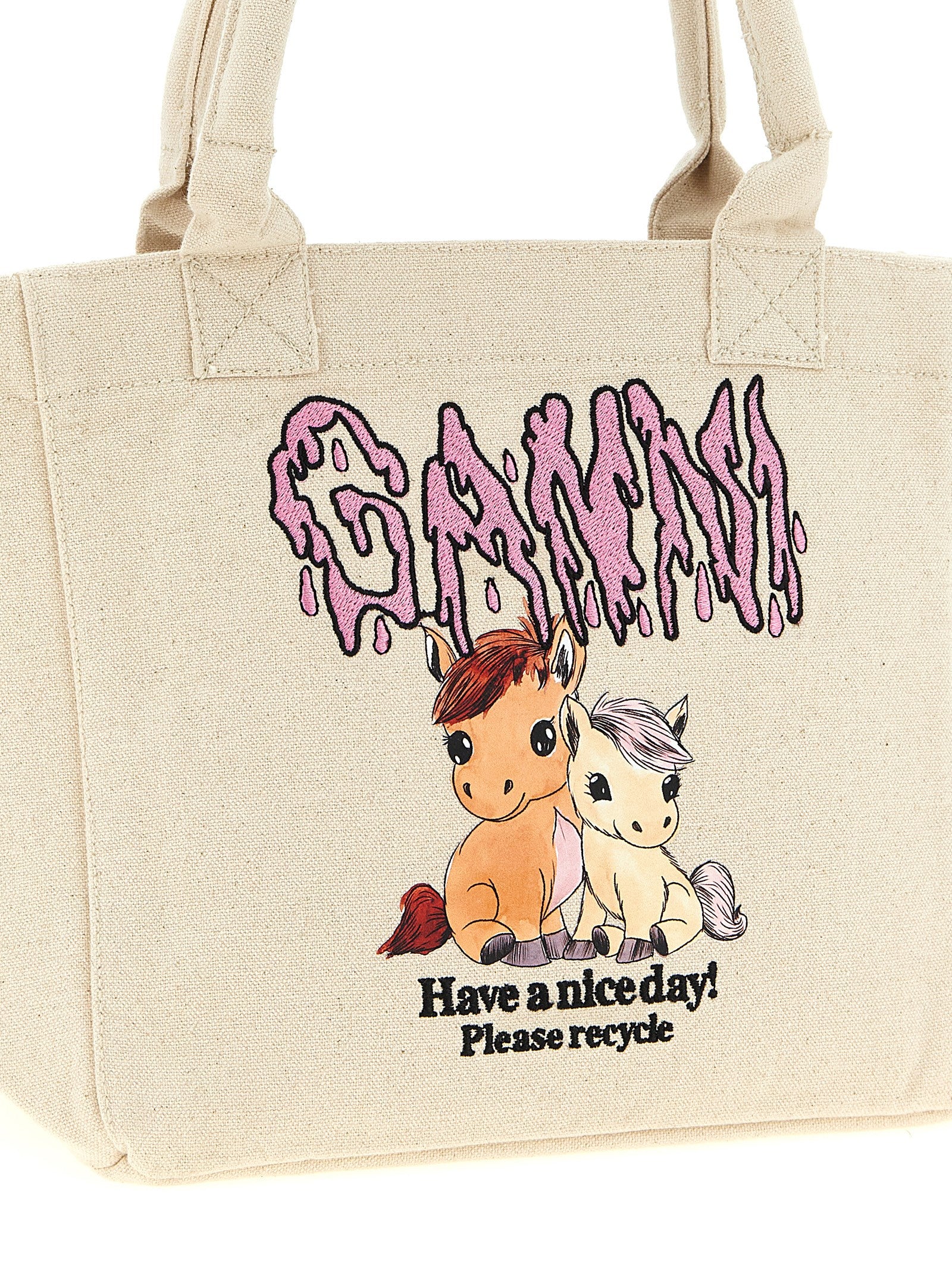 Ganni Small Pony Shopping Bag