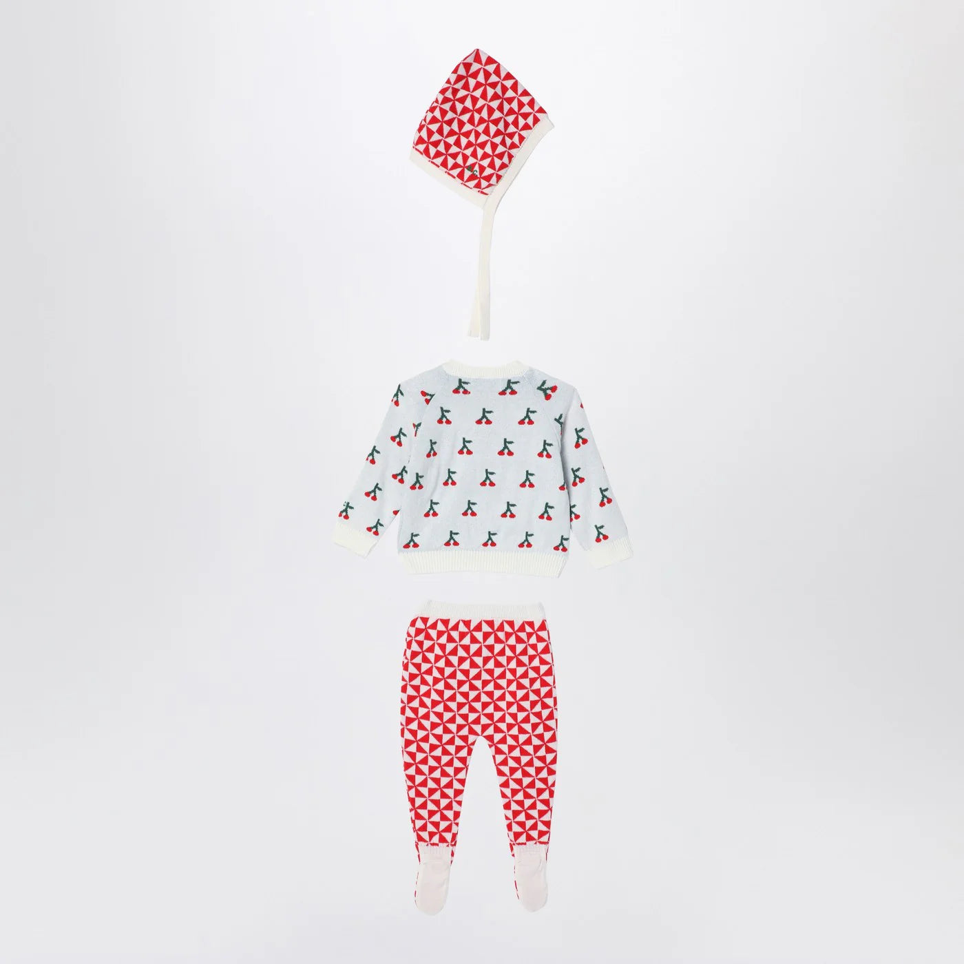 Bobo Choses Cherry three-piece set in cotton blend